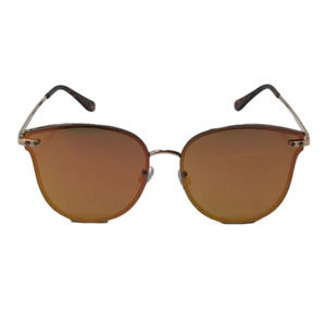 9188 | Gold Mirror Rimless Cateye Sunglasses